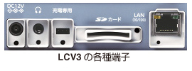 LCV3の各種端子 LCV3の各種端子